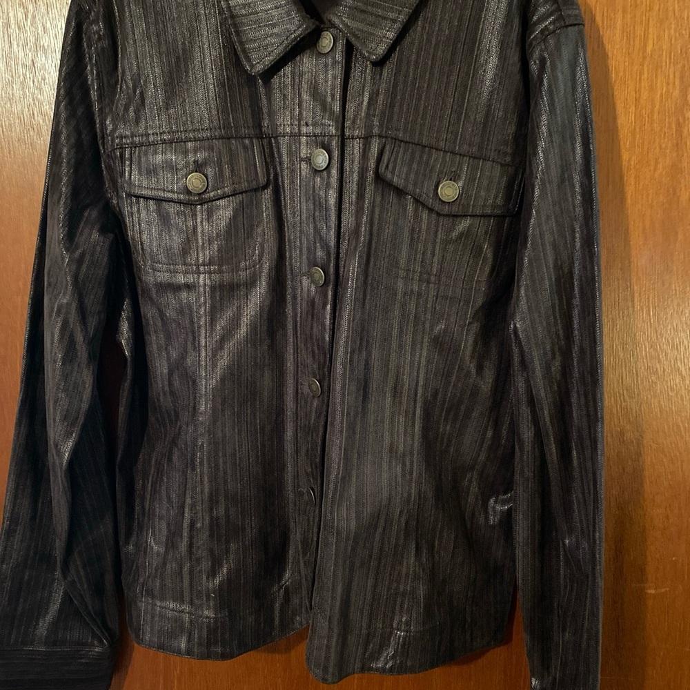 Erin London Black Pinstripe Blazer